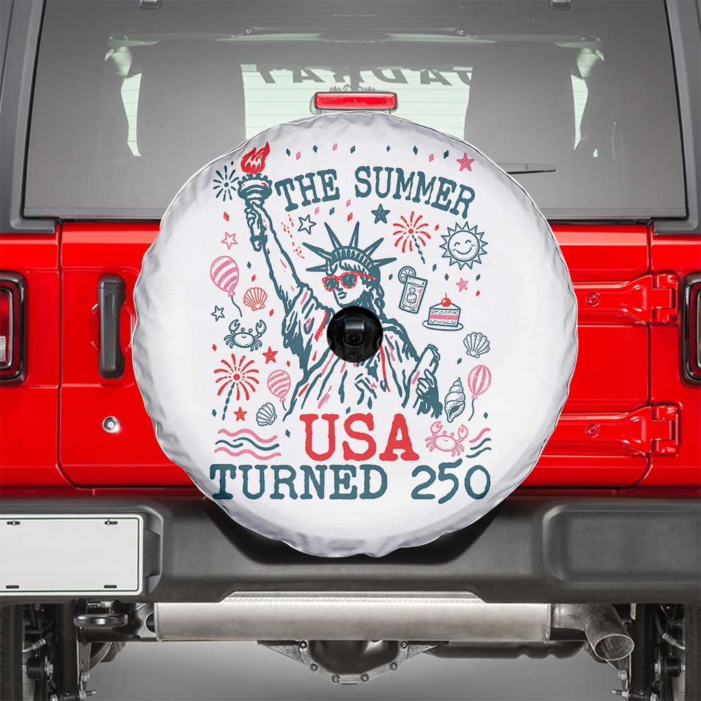 250 Years America Anniversary Statue of Liberty Spare Tire Cover The Summer USA Turned 250