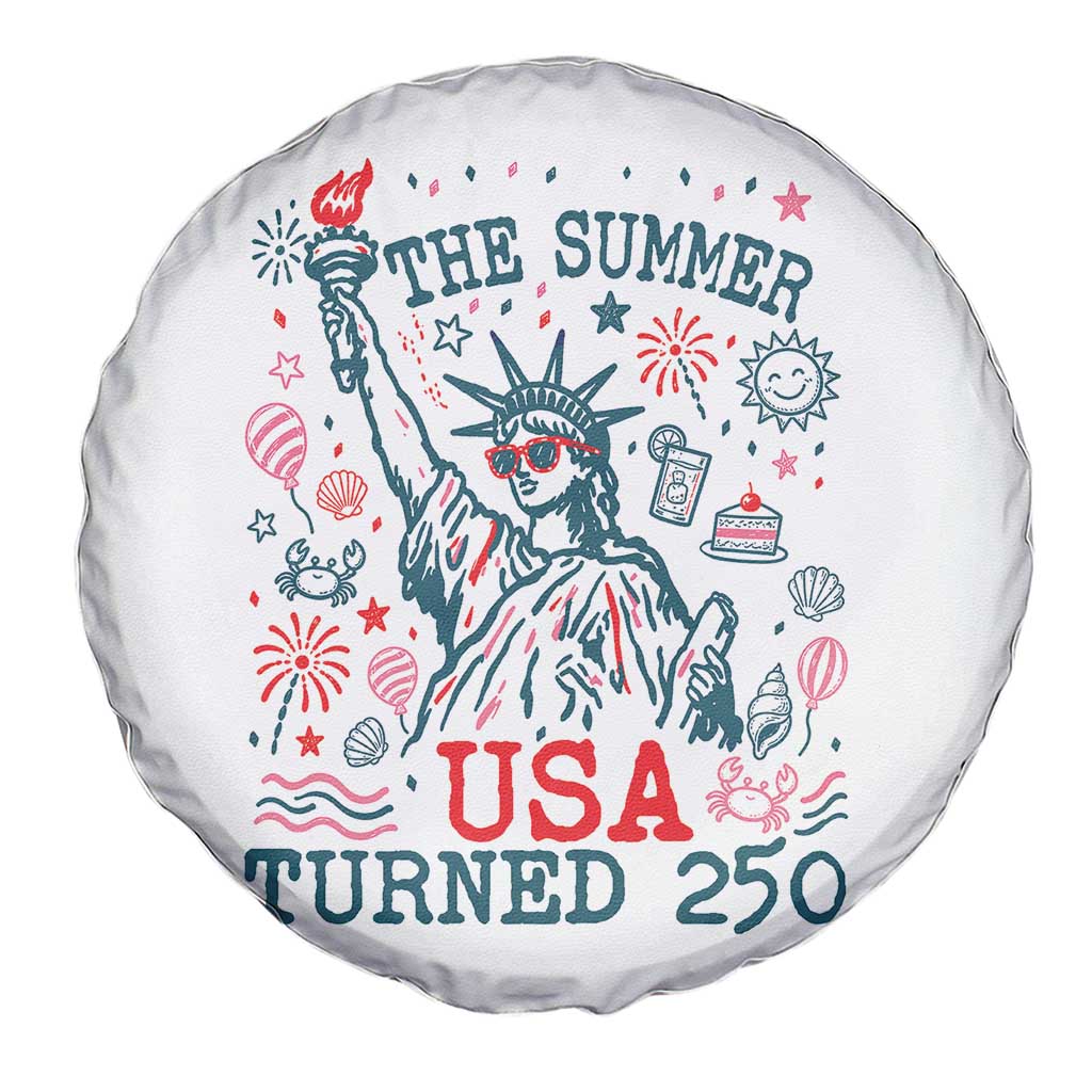 250 Years America Anniversary Statue of Liberty Spare Tire Cover The Summer USA Turned 250