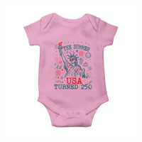 250 Years America Anniversary Statue of Liberty Baby Onesie The Summer USA Turned 250