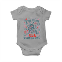 250 Years America Anniversary Statue of Liberty Baby Onesie The Summer USA Turned 250