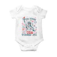 250 Years America Anniversary Statue of Liberty Baby Onesie The Summer USA Turned 250
