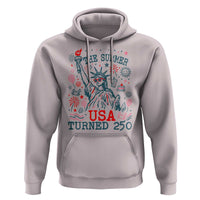 250 Years America Anniversary Statue of Liberty Hoodie The Summer USA Turned 250