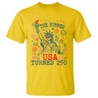250 Years America Anniversary Statue of Liberty T Shirt The Summer USA Turned 250