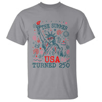 250 Years America Anniversary Statue of Liberty T Shirt The Summer USA Turned 250