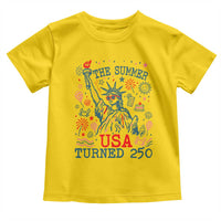 250 Years America Anniversary Statue of Liberty Toddler T Shirt The Summer USA Turned 250