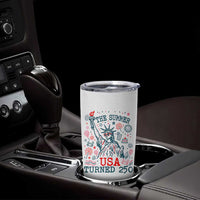 250 Years America Anniversary Statue of Liberty Tumbler Cup The Summer USA Turned 250