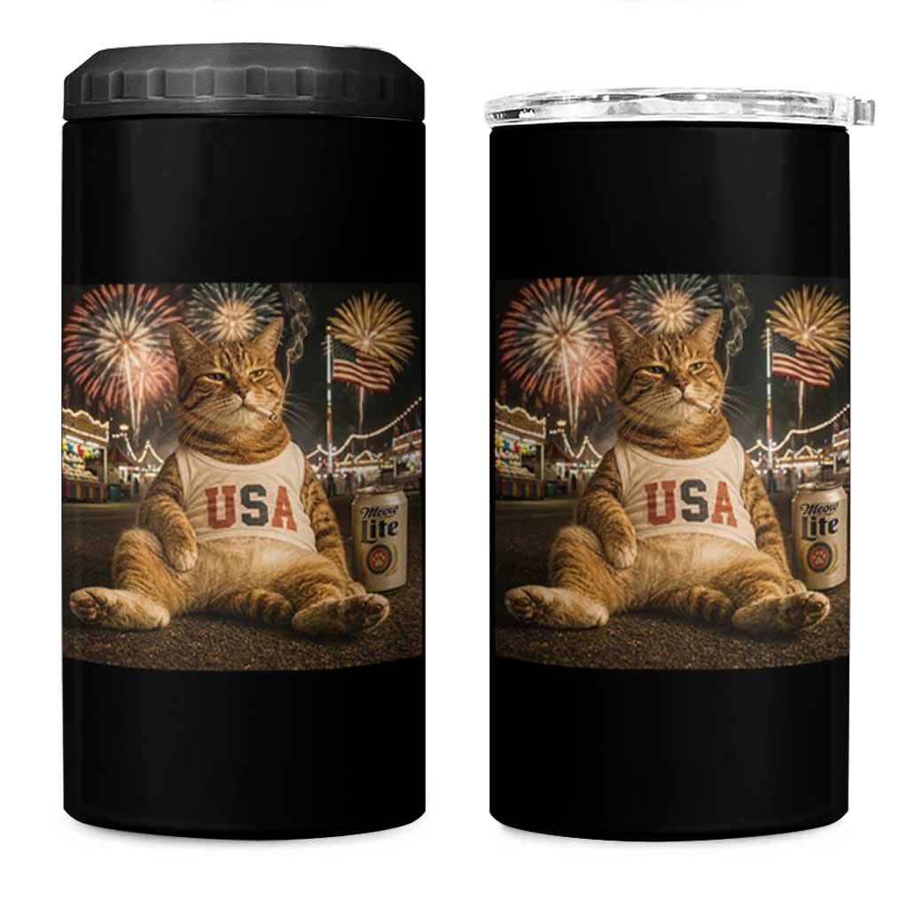 USA 250th Anniversary Statue of Liberty 4 in 1 Can Cooler Tumbler The Summer USA Turned 250