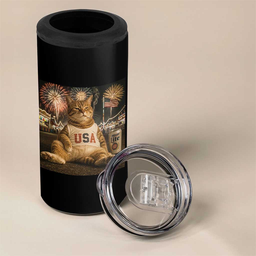 USA 250th Anniversary Statue of Liberty 4 in 1 Can Cooler Tumbler The Summer USA Turned 250
