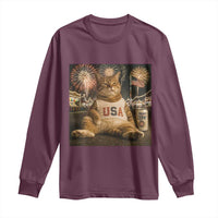 USA 250th Anniversary Statue of Liberty Long Sleeve Shirt The Summer USA Turned 250