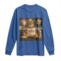 USA 250th Anniversary Statue of Liberty Long Sleeve Shirt The Summer USA Turned 250