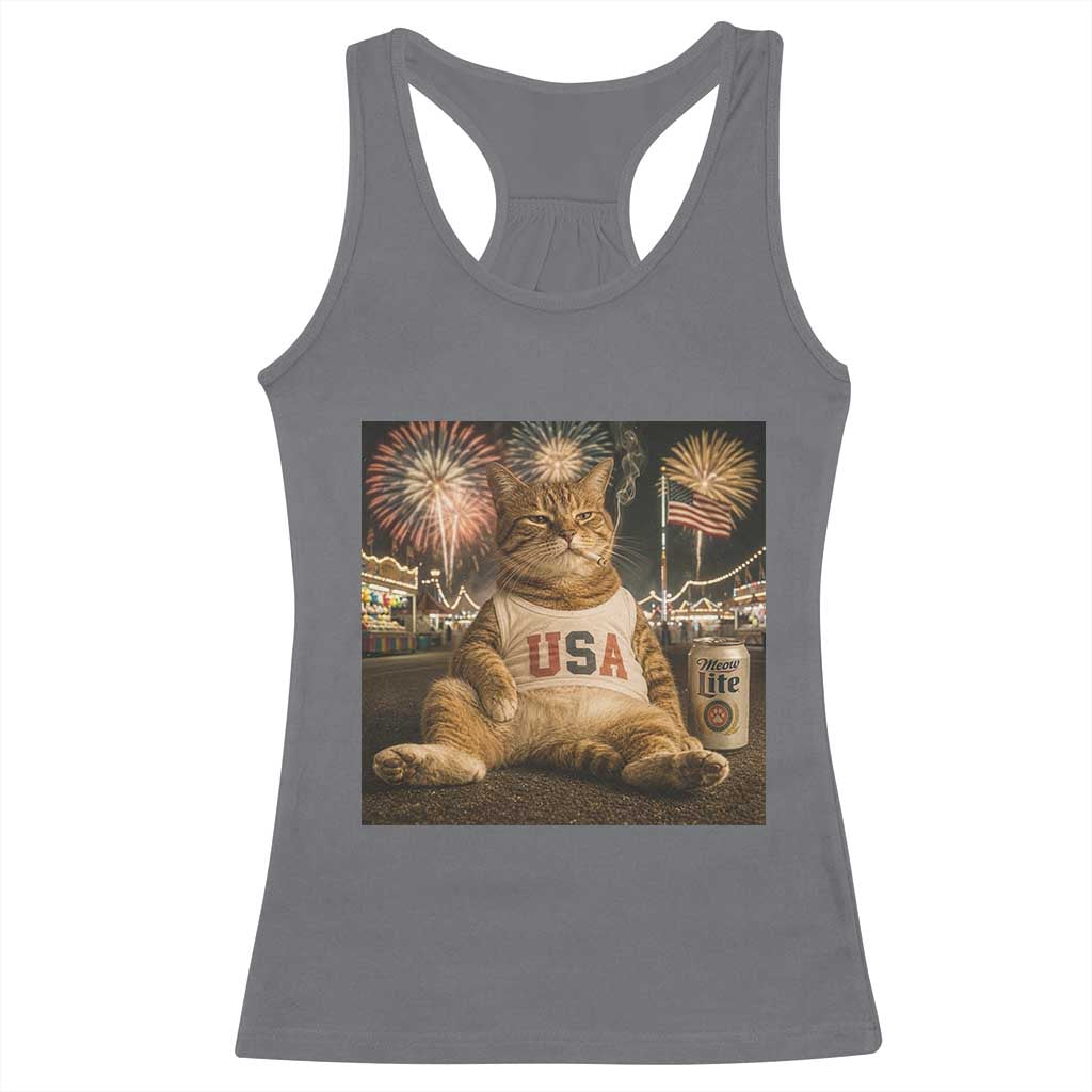 USA 250th Anniversary Statue of Liberty Racerback Tank Top The Summer USA Turned 250