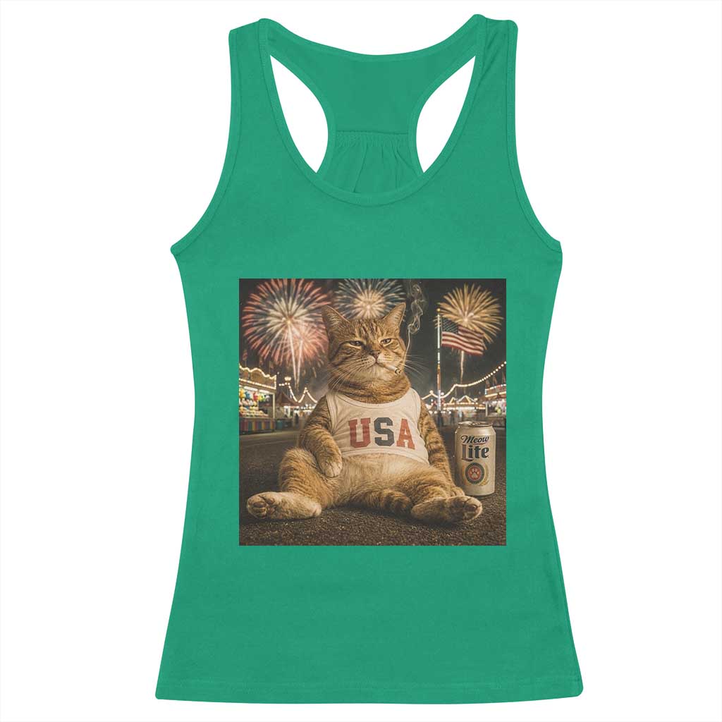 USA 250th Anniversary Statue of Liberty Racerback Tank Top The Summer USA Turned 250