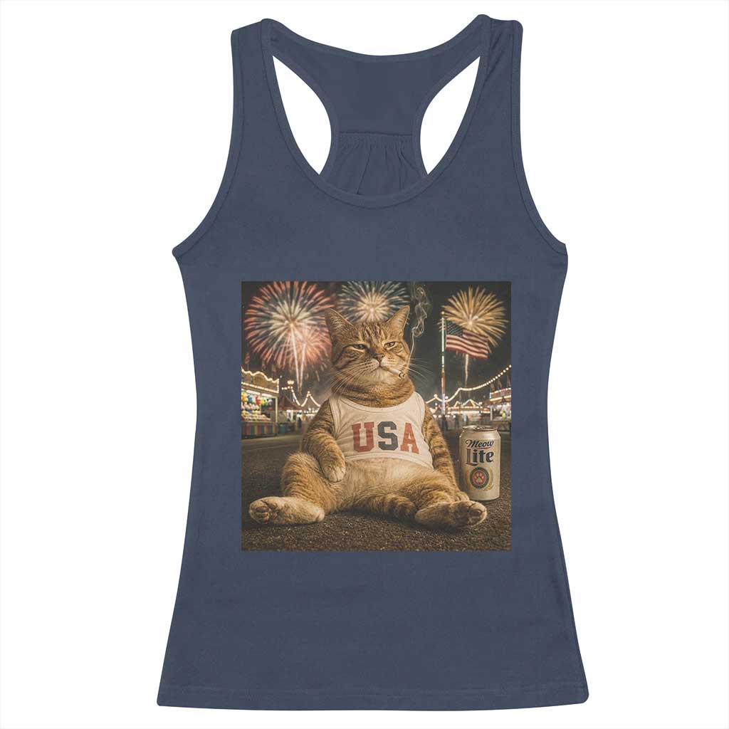USA 250th Anniversary Statue of Liberty Racerback Tank Top The Summer USA Turned 250
