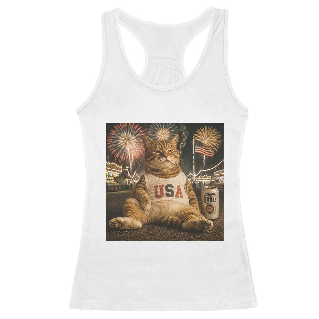 USA 250th Anniversary Statue of Liberty Racerback Tank Top The Summer USA Turned 250