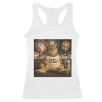 USA 250th Anniversary Statue of Liberty Racerback Tank Top The Summer USA Turned 250