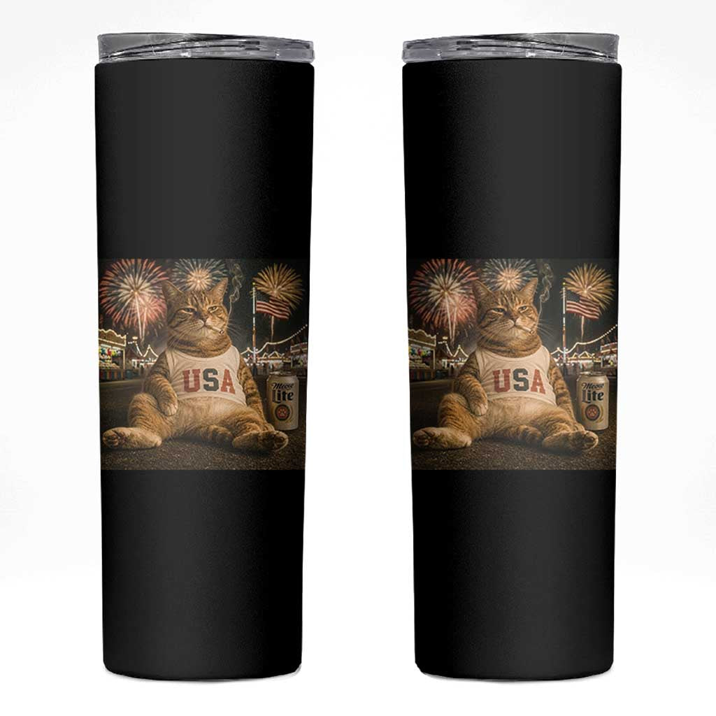 USA 250th Anniversary Statue of Liberty Skinny Tumbler The Summer USA Turned 250