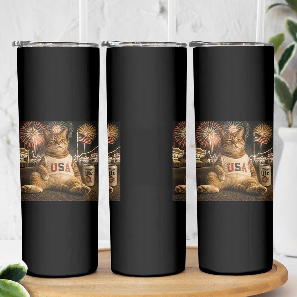 USA 250th Anniversary Statue of Liberty Skinny Tumbler The Summer USA Turned 250