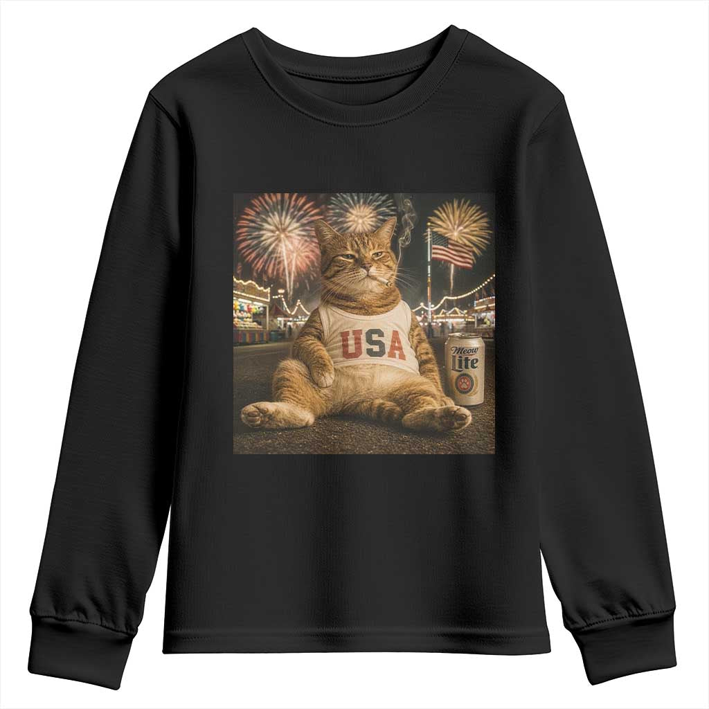 USA 250th Anniversary Statue of Liberty Youth Sweatshirt The Summer USA Turned 250