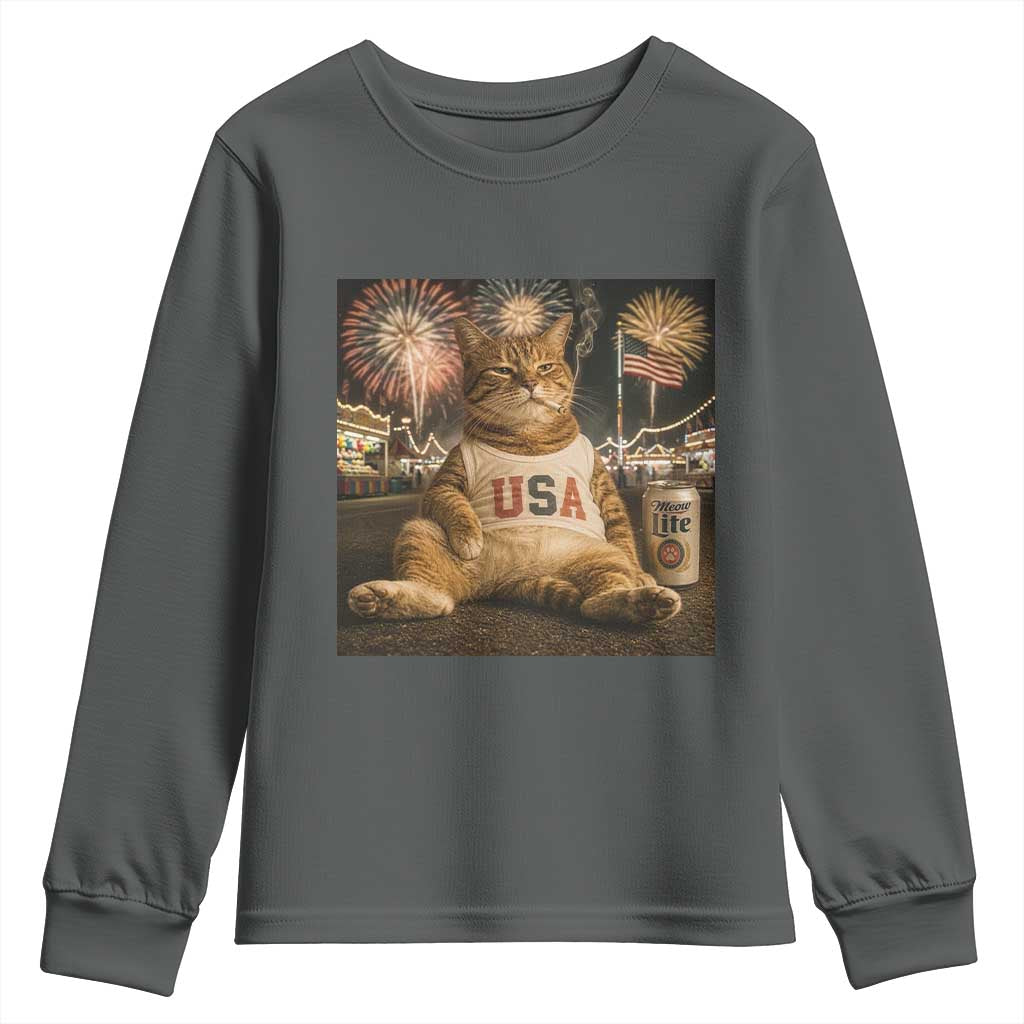 USA 250th Anniversary Statue of Liberty Youth Sweatshirt The Summer USA Turned 250