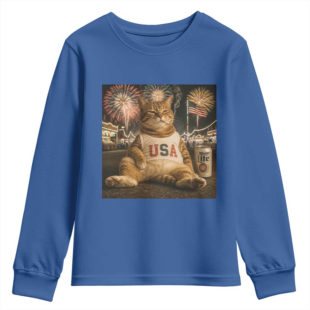 USA 250th Anniversary Statue of Liberty Youth Sweatshirt The Summer USA Turned 250