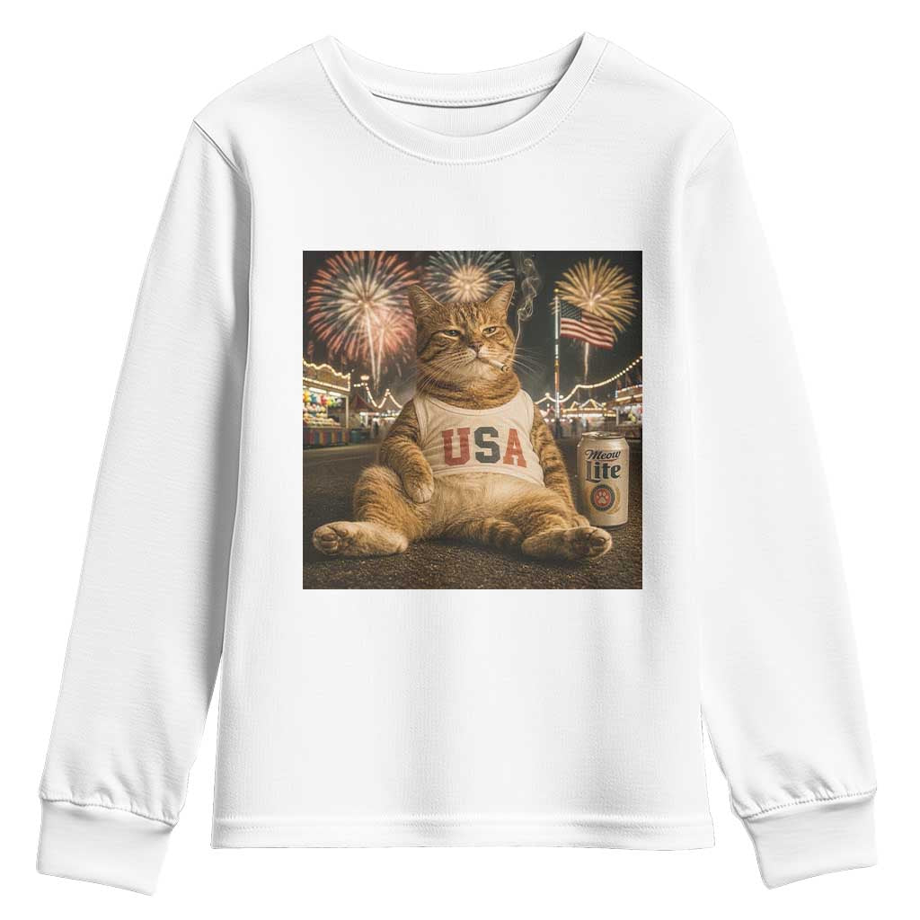 USA 250th Anniversary Statue of Liberty Youth Sweatshirt The Summer USA Turned 250