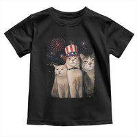Patriotic Smoking Cat Toddler T Shirt Funny American Cat Lover 4th of July