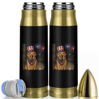 Patriotic Smoking Golden Retriever Bullet Tumbler Funny Dog Lover Dad 4th Of July