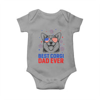 Best Corgi Dad Ever Baby Onesie Funny Dog Lover Dad 4th Of July