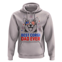 Best Corgi Dad Ever Hoodie Funny Dog Lover Dad 4th Of July