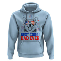 Best Corgi Dad Ever Hoodie Funny Dog Lover Dad 4th Of July