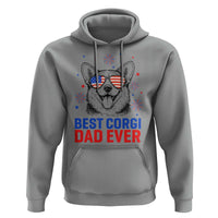 Best Corgi Dad Ever Hoodie Funny Dog Lover Dad 4th Of July