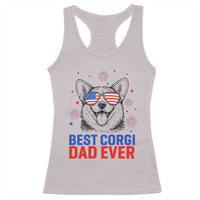 Best Corgi Dad Ever Racerback Tank Top Funny Dog Lover Dad 4th Of July