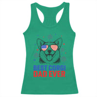 Best Corgi Dad Ever Racerback Tank Top Funny Dog Lover Dad 4th Of July