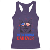 Best Corgi Dad Ever Racerback Tank Top Funny Dog Lover Dad 4th Of July