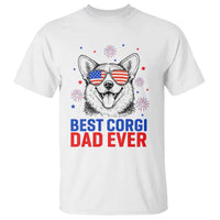 Best Corgi Dad Ever T Shirt Funny Dog Lover Dad 4th Of July