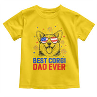 Best Corgi Dad Ever Toddler T Shirt Funny Dog Lover Dad 4th Of July