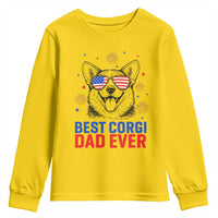 Best Corgi Dad Ever Youth Sweatshirt Funny Dog Lover Dad 4th Of July