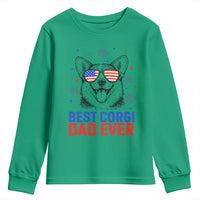 Best Corgi Dad Ever Youth Sweatshirt Funny Dog Lover Dad 4th Of July