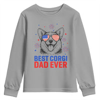 Best Corgi Dad Ever Youth Sweatshirt Funny Dog Lover Dad 4th Of July