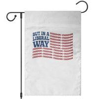USA But In A Liberal Way 4th of July Garden Flag Feminist Women's Rights Freedom