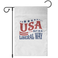 USA But In A Liberal Way 4th of July Garden Flag Feminist Women's Rights