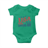 USA But In A Liberal Way 4th of July Baby Onesie Feminist Women's Rights
