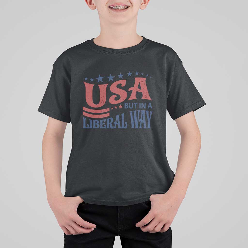 USA But In A Liberal Way 4th of July T Shirt For Kid Feminist Women's Rights