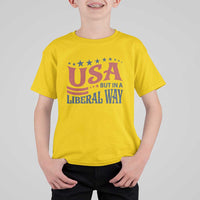 USA But In A Liberal Way 4th of July T Shirt For Kid Feminist Women's Rights