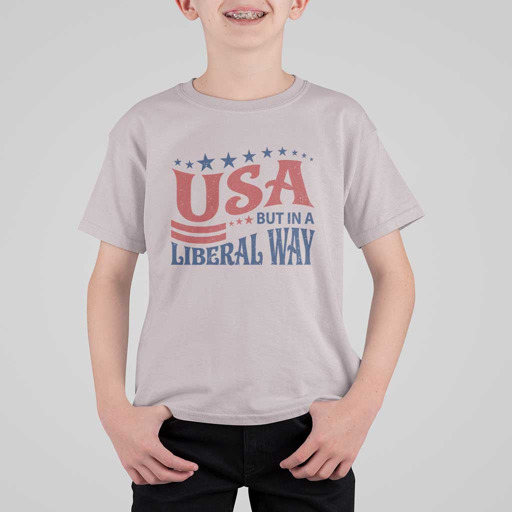USA But In A Liberal Way 4th of July T Shirt For Kid Feminist Women's Rights