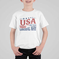 USA But In A Liberal Way 4th of July T Shirt For Kid Feminist Women's Rights
