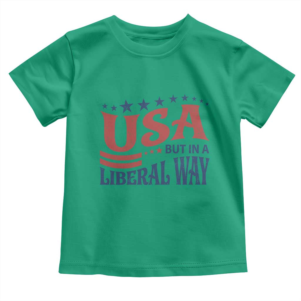 USA But In A Liberal Way 4th of July Toddler T Shirt Feminist Women's Rights