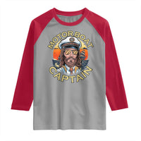 Funny Pontoon Boating Motor Boatin Lake Raglan Shirt Motor Boat Captain - Wonder Print Shop