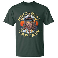 Funny Pontoon Boating Motor Boatin Lake T Shirt Motor Boat Captain - Wonder Print Shop