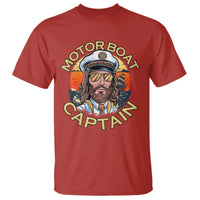 Funny Pontoon Boating Motor Boatin Lake T Shirt Motor Boat Captain - Wonder Print Shop
